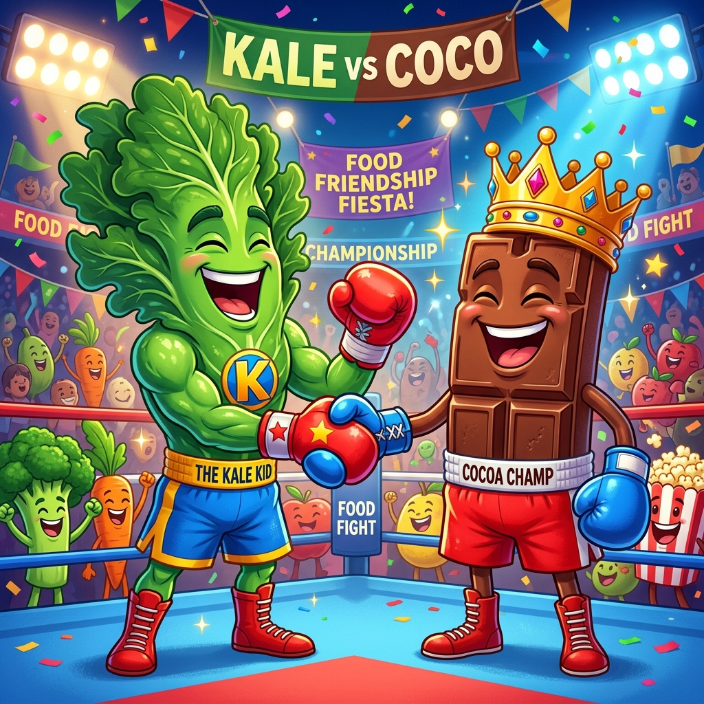 Kale vs Chocolat